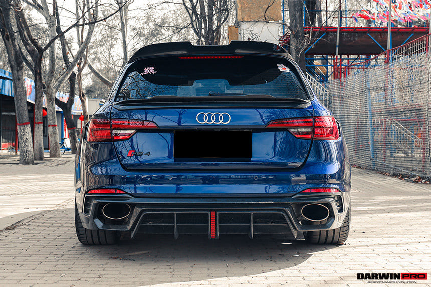 2017-2024 Audi RS4 B9 BKSS Style Rear Diffuser w/ Caps