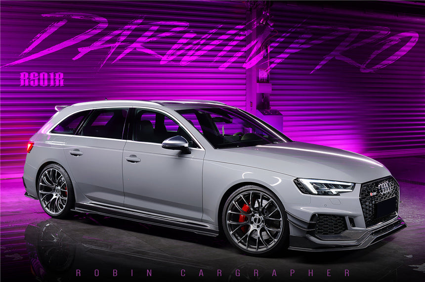 2017-2019 Audi RS4 B9 BKSS Style Front Canards