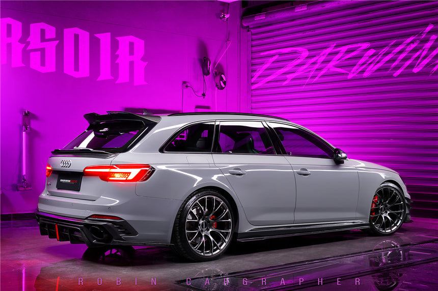 2017-2024 Audi RS4 B9 B9.5 & 2017-2019 S4 B9 BKSS Style Rear Decklid Spoiler