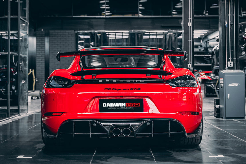 2016-2023 Porsche 718 Cayman/Boxster BKSS Style Carbon Fiber Trunk Spoiler