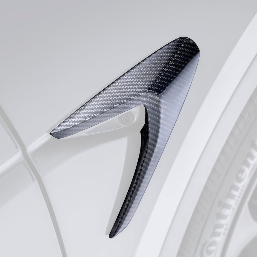 TESLA MODEL Y CARBON FIBER SIDE CAMERA COVERS