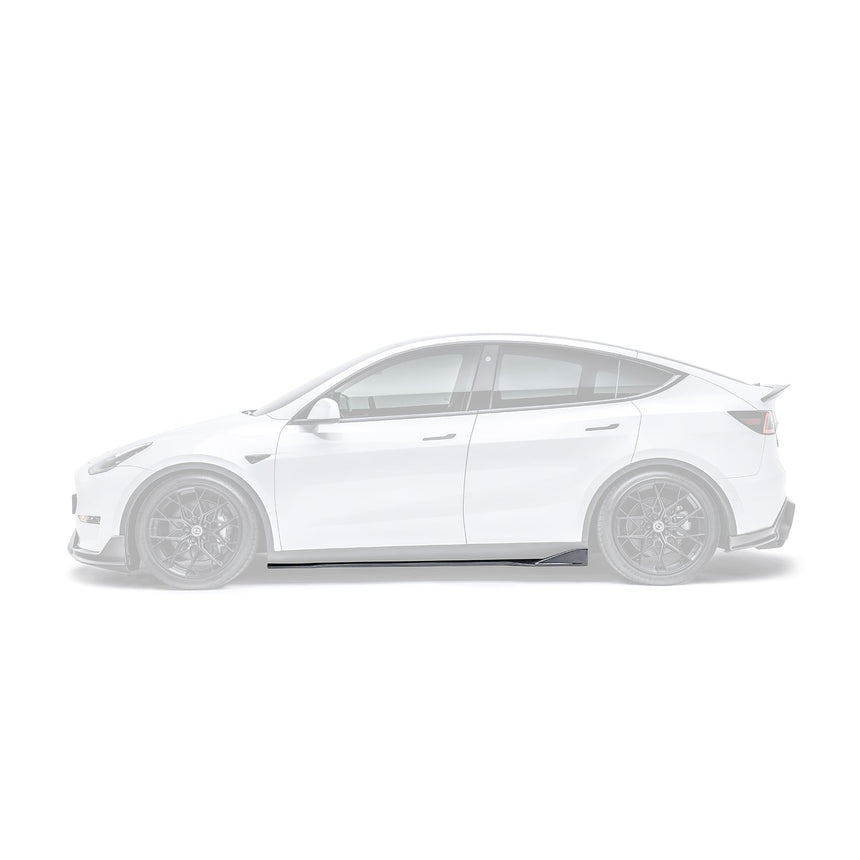 TESLA MODEL Y CARBON FIBER SIDE SKIRTS V2