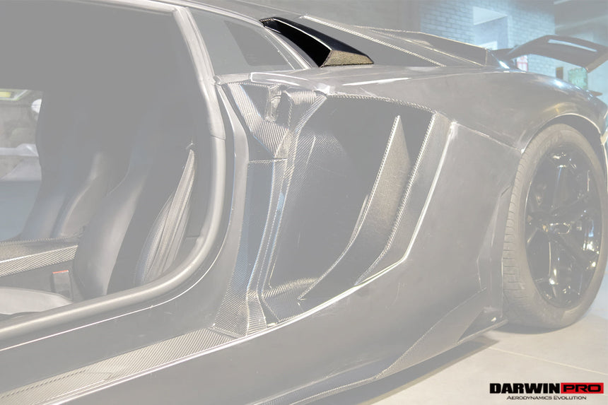 2011-2016 Lamborghini Aventador LP700 Coupe/Roadster Carbon Fiber Engine Air Intakes