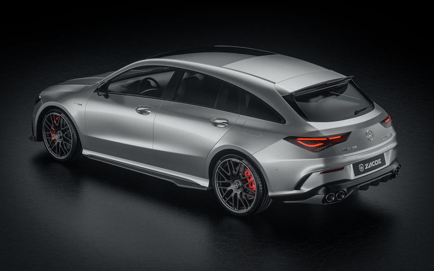 Mercedes CLA45 S Dry Carbon Fiber Side Skirts - Zacoe