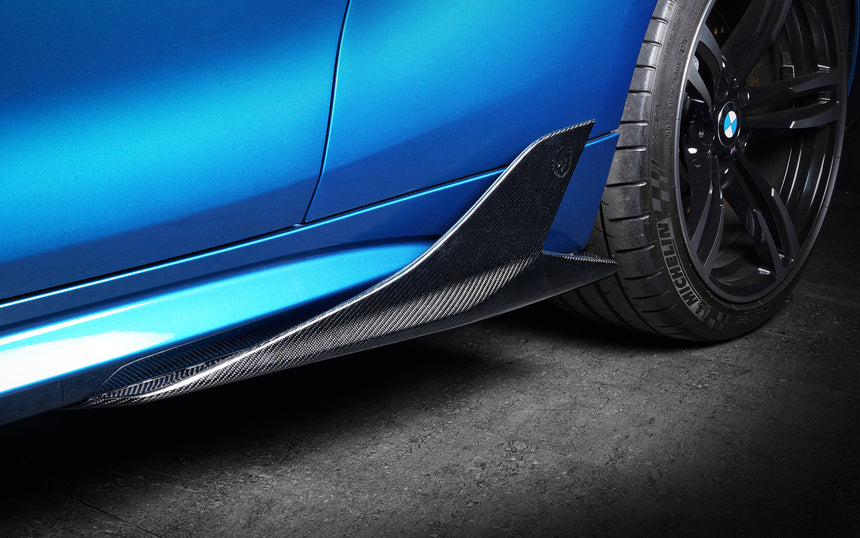 BMW M2 - F87 Dry Carbon Fiber Side Skirts - Zacoe