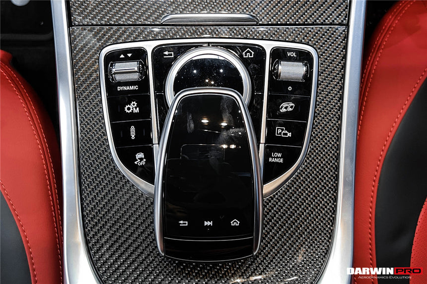 2019-2023 Mercedes Benz W464 G550 G63AMG G-Class Dry Carbon Fiber Center Console Replacement