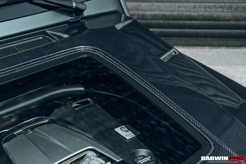2019-2023 Mercedes Benz W464 G-Class G Wagon G500/G550/G63AMG IMP Performance Partial Carbon Fiber Hood