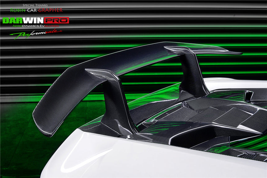 2015-2020 Lamborghini Huracan LP610/LP580 Performante Style Carbon Trunk Spoiler and Engine Hood