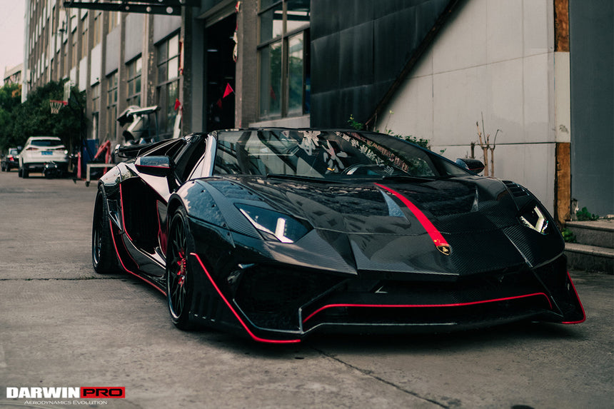 2011-2016 Lamborghini Aventador LP700 Roadster SV-BKSSII Style Wide Body Carbon Fiber Aero Full Kit