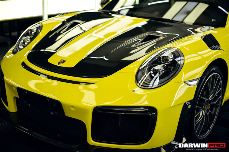 2016-2019 Porsche 911 991.2 Carrera /Targa 4/4S GT2RS Style Partial Carbon Fiber Front Bumper