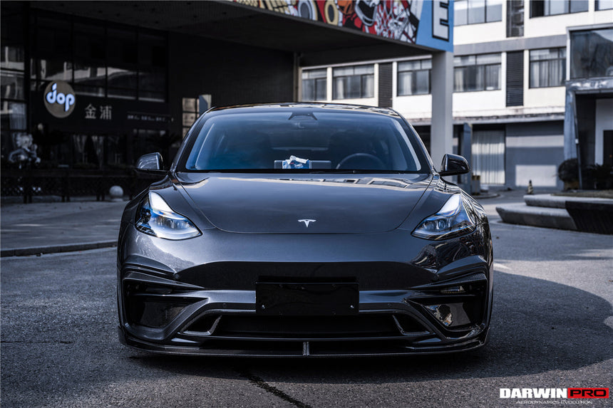 2017-2023 Tesla Model 3 IMP Performance Partial Carbon Fiber Front Bumper