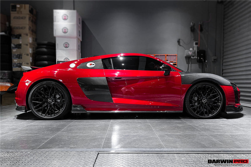 2016-2018 Audi R8 Coupe iMP Performance Carbon Fiber Side Skirts Under Board