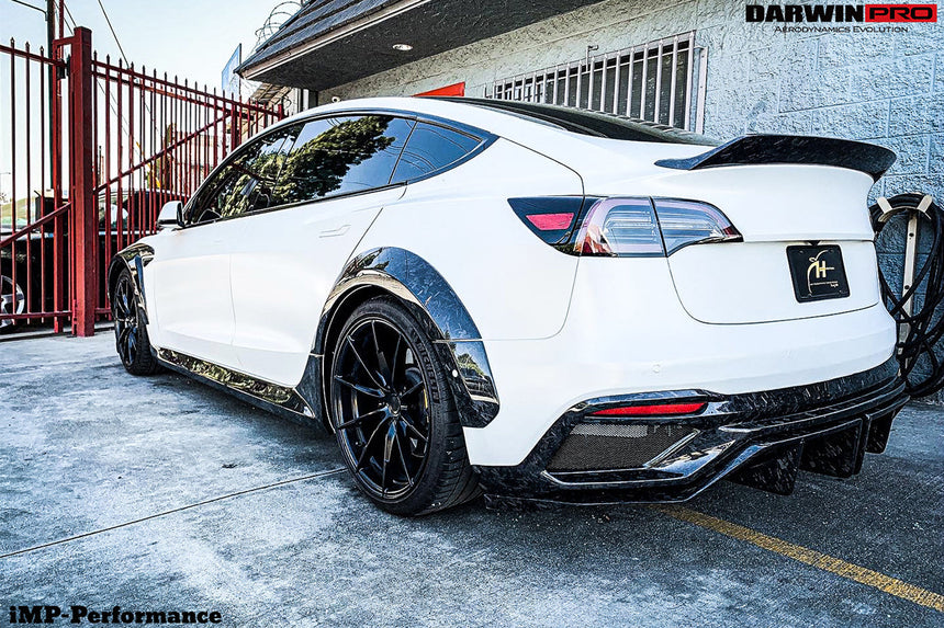 2021+ Tesla Model 3 IMP Performance Partial Carbon Fiber Full Body Kit