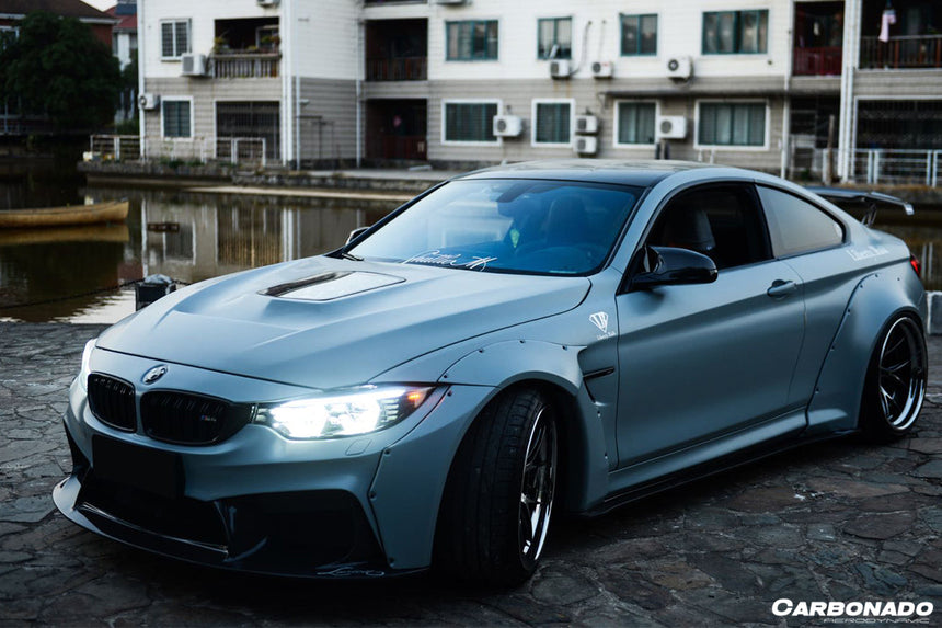 2014-2020 BMW F82/F83 M4 DE Style Side Skirts