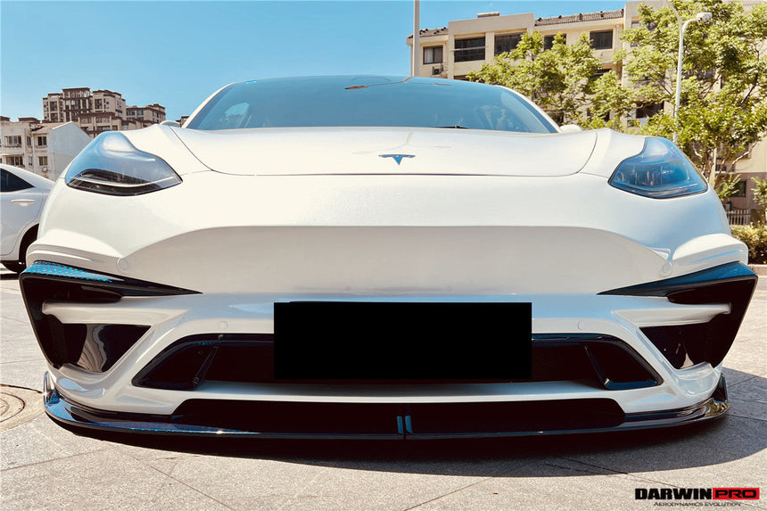 2017-2023 Tesla Model 3 IMP Performance Partial Carbon Fiber Front Bumper