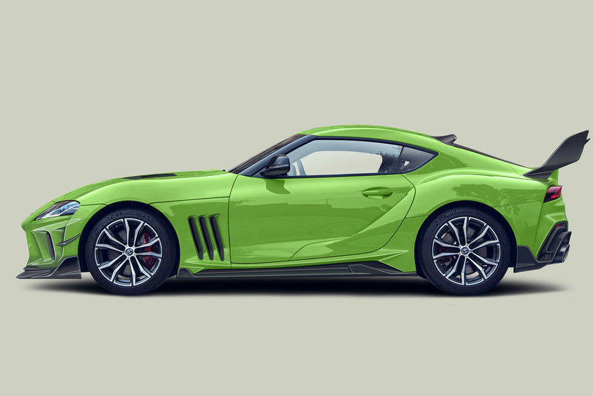 2019-UP Toyota GR Supra (J29/DB) A90 A91 BKSSII Style Partial Carbon Fiber Front Bumper