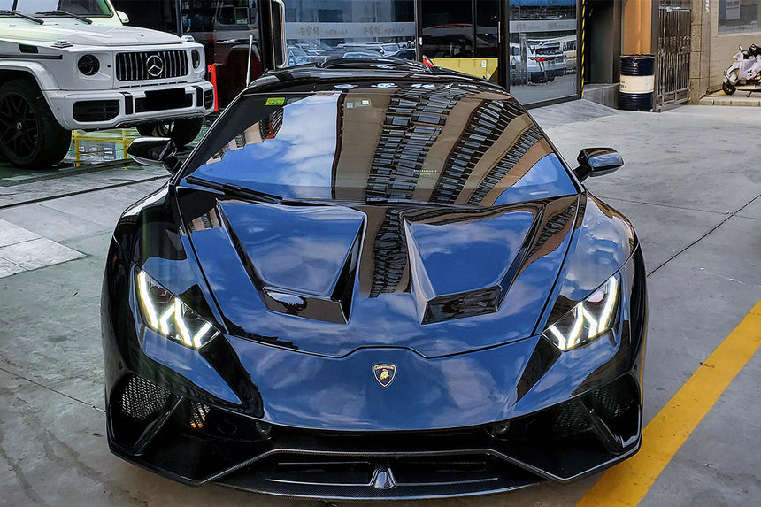 2015-2021 Lamborghini Huracan LP610/LP580/EVO BKSS Style Carbon Fiber Hood