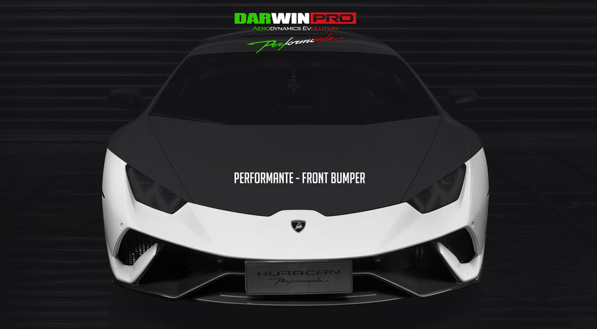 2015-2020 Lamborghini Huracan LP610/LP580/EVO Performante Style Partial Carbon Front Bumper