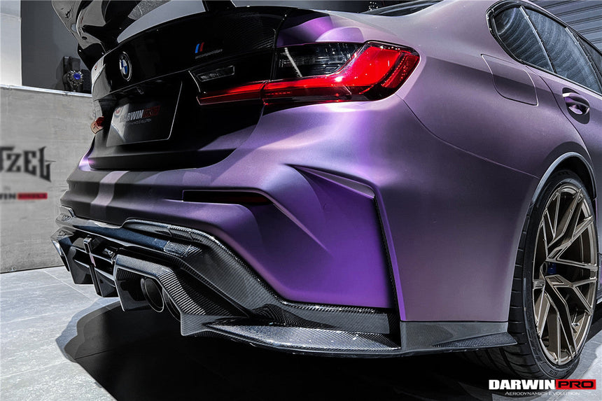 2021-UP BMW M3 G80 BKSSII Style Rear Bumper W/ Exhaust Tips