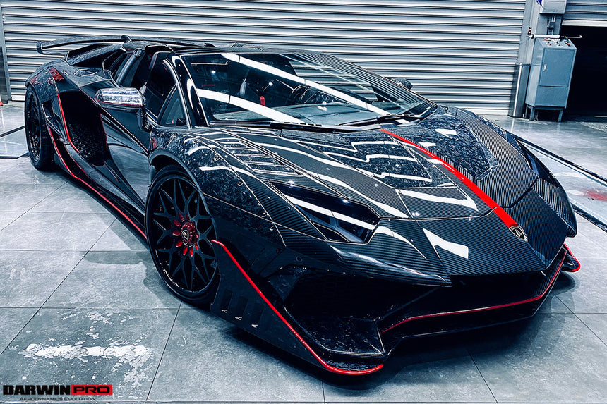 2011-2016 Lamborghini Aventador LP700 Coupe SV-BKSSII Style Wide body Carbon Fiber Aero Full Kit
