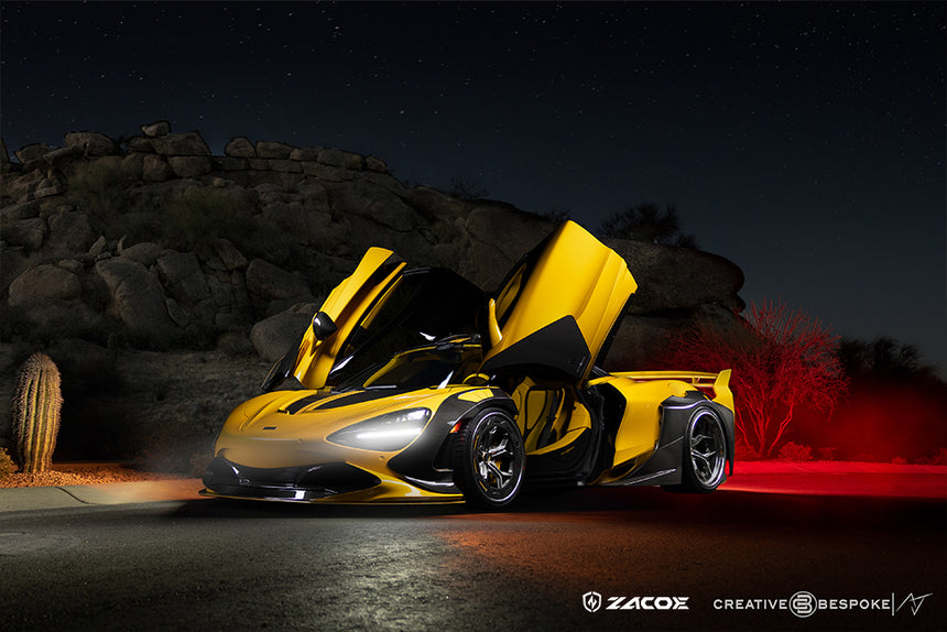 McLaren 720S Galaxy Wide Dry Carbon Fiber Full Kit - Zacoe