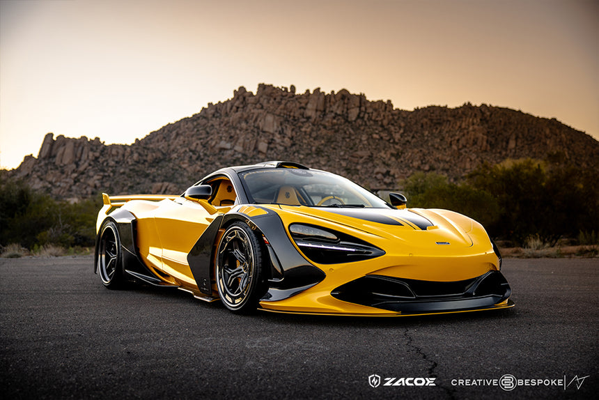 McLaren 720S Galaxy Wide Dry Carbon Fiber Full Kit - Zacoe