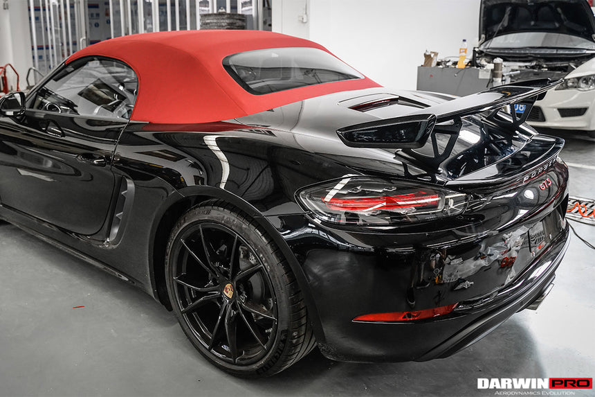2016-2023 Porsche 718 Cayman/Boxster BKSS Style Carbon Fiber Trunk Spoiler