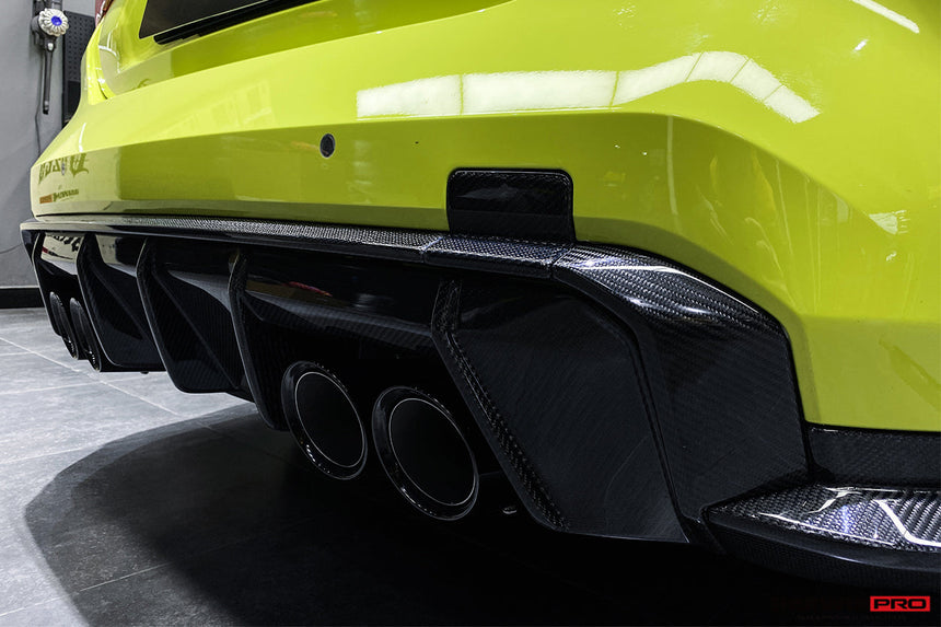 2021-UP BMW M4 G82/G83 M3 G80 Carbon Fiber Rear Diffuser Trim Replacement Lip