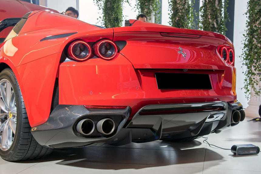 2017-2024 Ferrari 812 Superfast & GTS OEM Style Dry Carbon Fiber Rear Side Diffuser