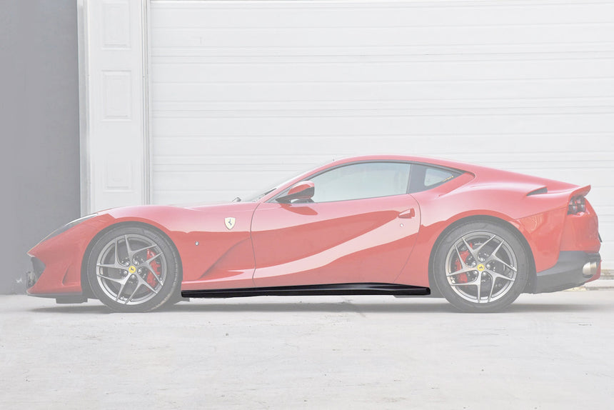 2017-2024 Ferrari 812 Superfast & GTS OEM Style Dry Carbon Fiber Side Skirts