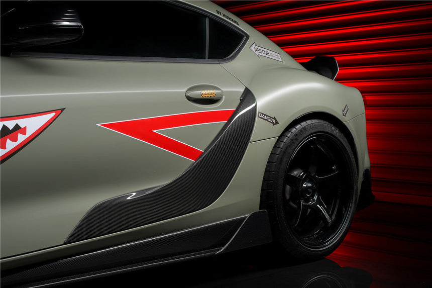 2019-UP Toyota GR Supra (J29/DB) A90 A91 OEM Style Carbon Fiber Door Panel Garnish Trim Replacement