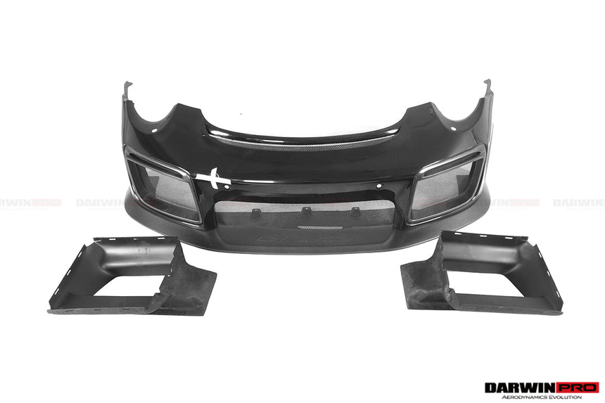 2016-2019 Porsche 911 991.2 Carrera /Targa 4/4S GT2RS Style Partial Carbon Fiber Front Bumper