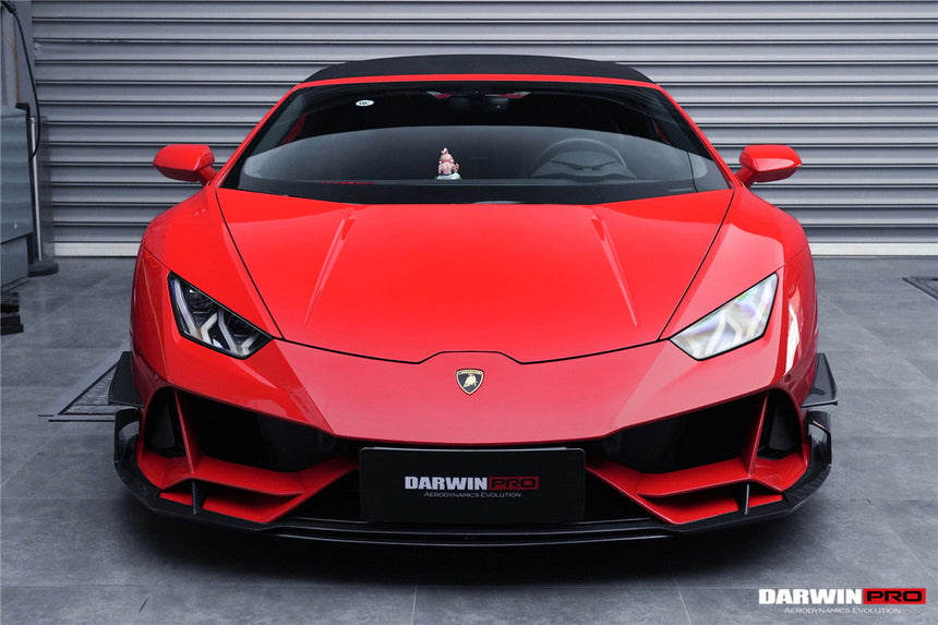 2019-2022 Lamborghini Huracan EVO 4WD ONLY BKSS Style Carbon Front Bumper Canards