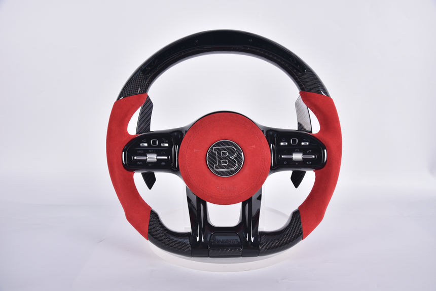 Mercedes GClass G63 Carbon Fiber With Shifter Screen Steering Wheel