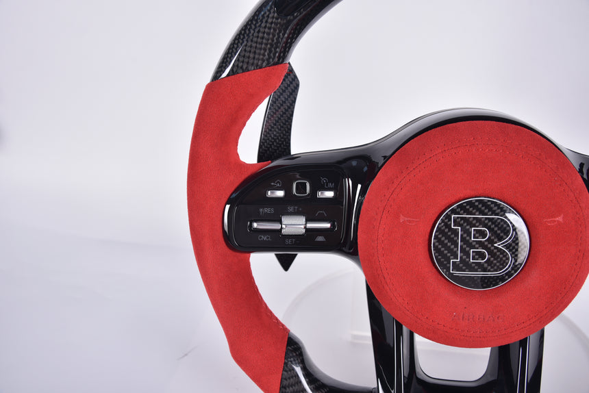 Mercedes GClass G63 Carbon Fiber With Shifter Screen Steering Wheel
