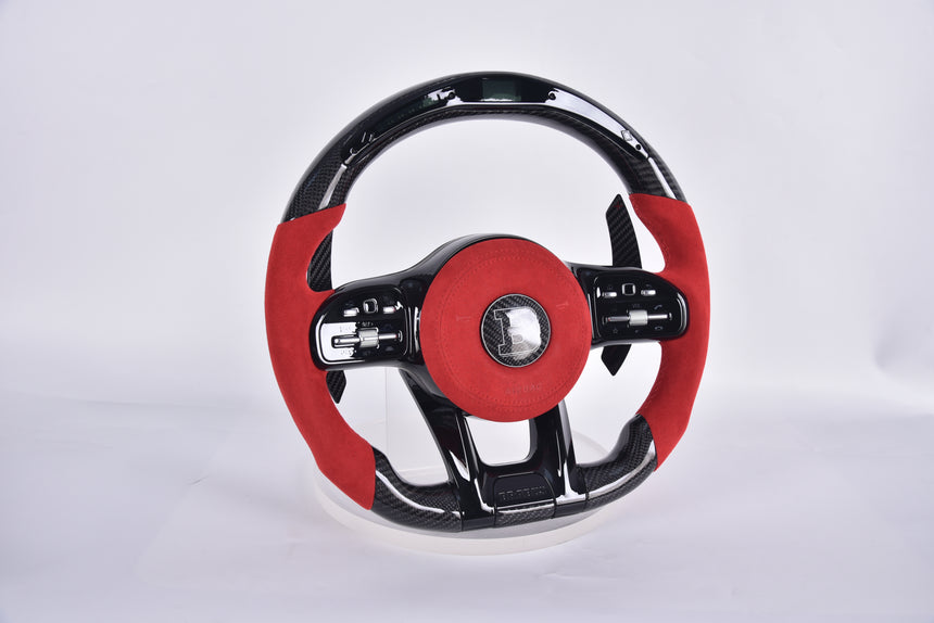 Mercedes GClass G63 Carbon Fiber With Shifter Screen Steering Wheel