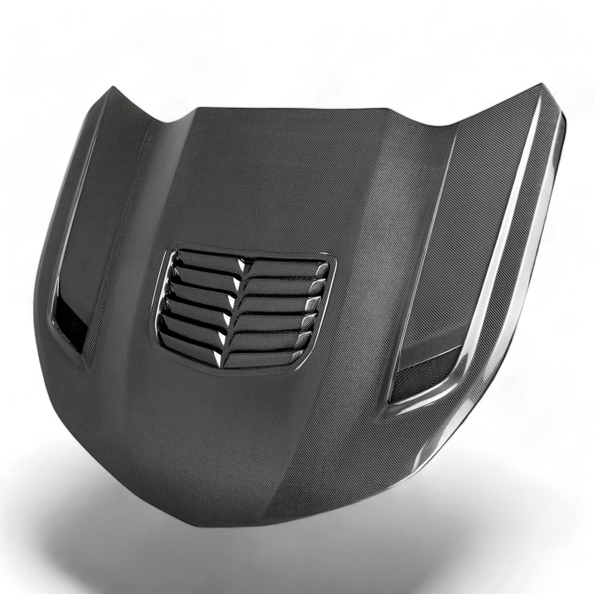 Type-T2 doubled sided carbon fiber hood for 2016-2023 Chevrolet Camaro (2019-2023 SS style)