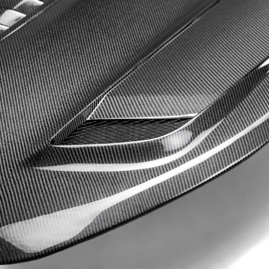 Type-T2 doubled sided carbon fiber hood for 2016-2023 Chevrolet Camaro (2019-2023 SS style)