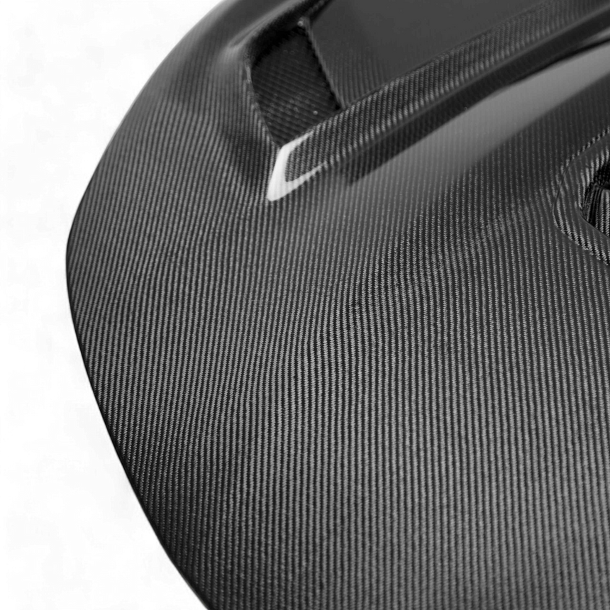 Type-T2 doubled sided carbon fiber hood for 2016-2023 Chevrolet Camaro (2019-2023 SS style)