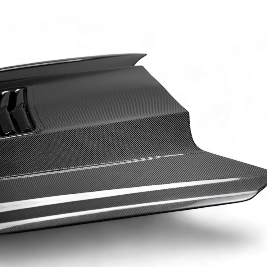 Type-T2 doubled sided carbon fiber hood for 2016-2023 Chevrolet Camaro (2019-2023 SS style)