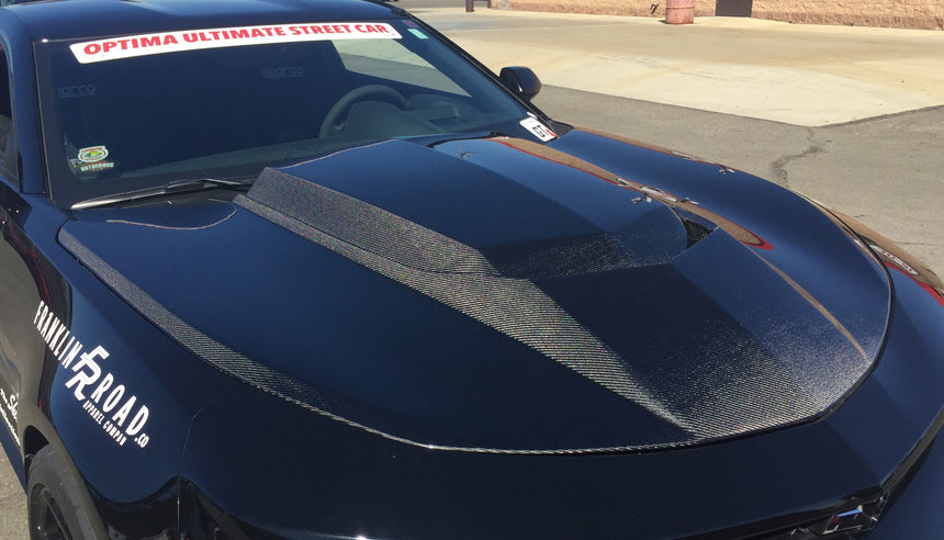 Type-AZ double sided carbon fiber hood for 2016-2024 Chevrolet Camaro