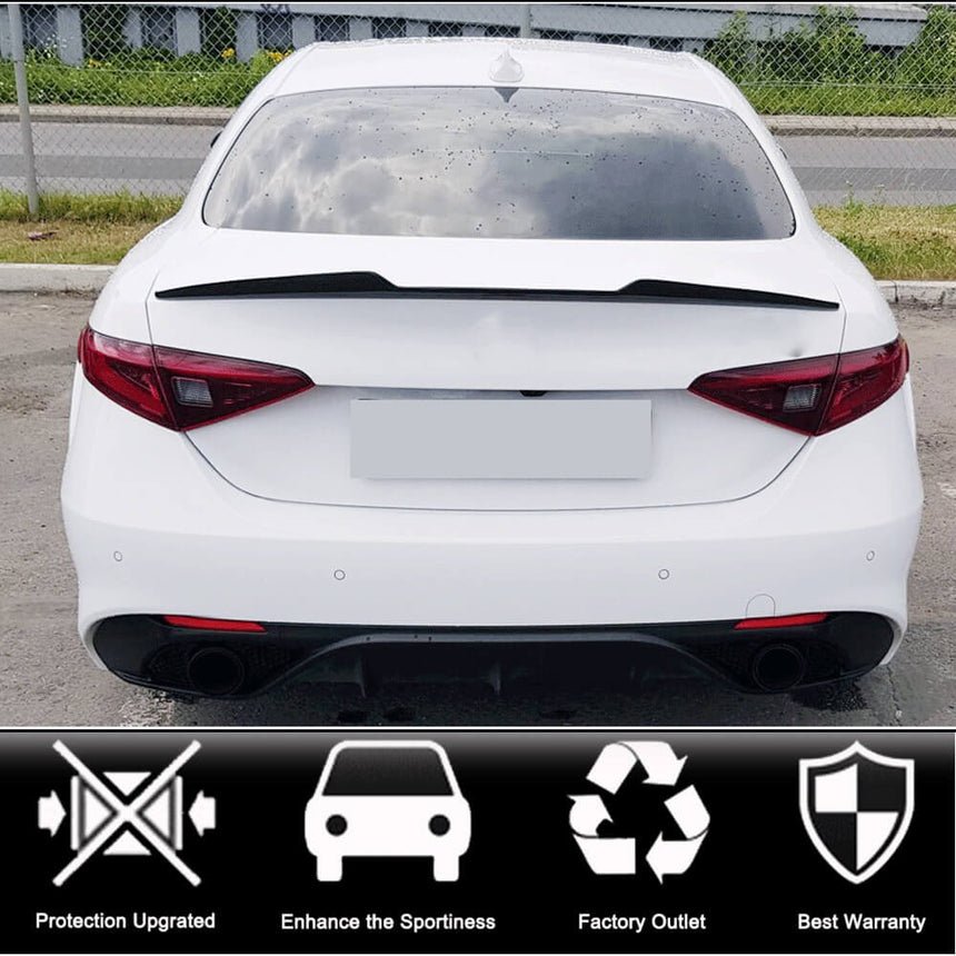 Alfa Romeo Giulia 2016-2022 Carbon Fiber Trunk Spoiler