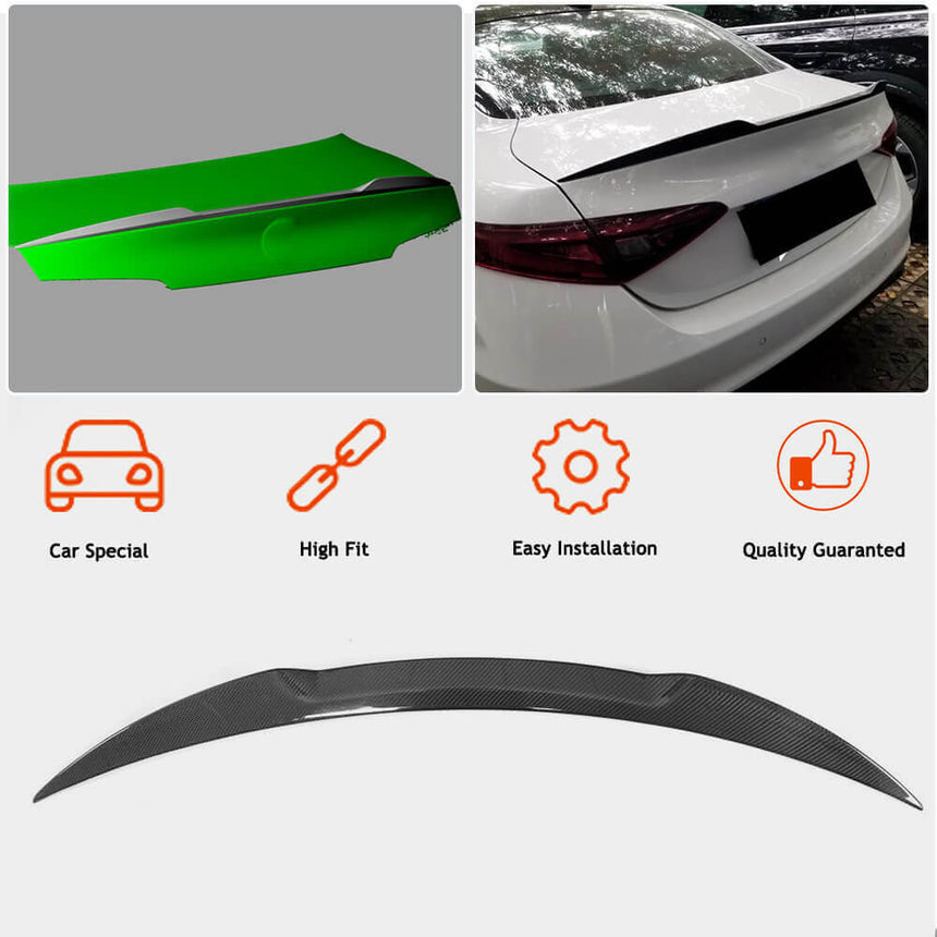 Alfa Romeo Giulia 2016-2022 Carbon Fiber Trunk Spoiler