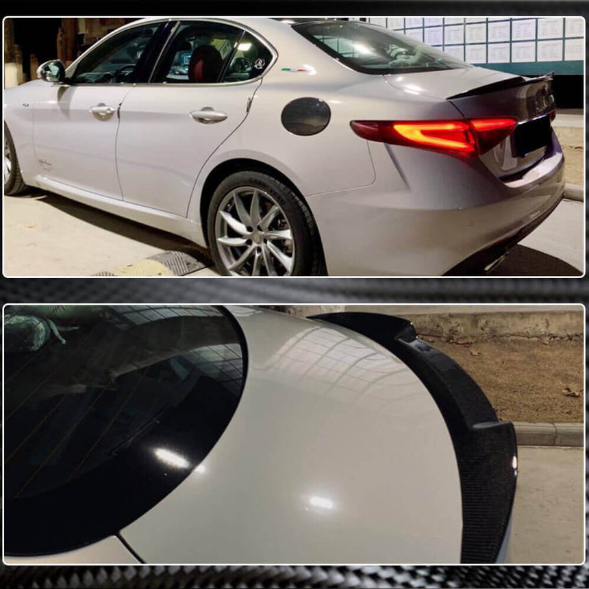 Alfa Romeo Giulia 2016-2022 Carbon Fiber Trunk Spoiler