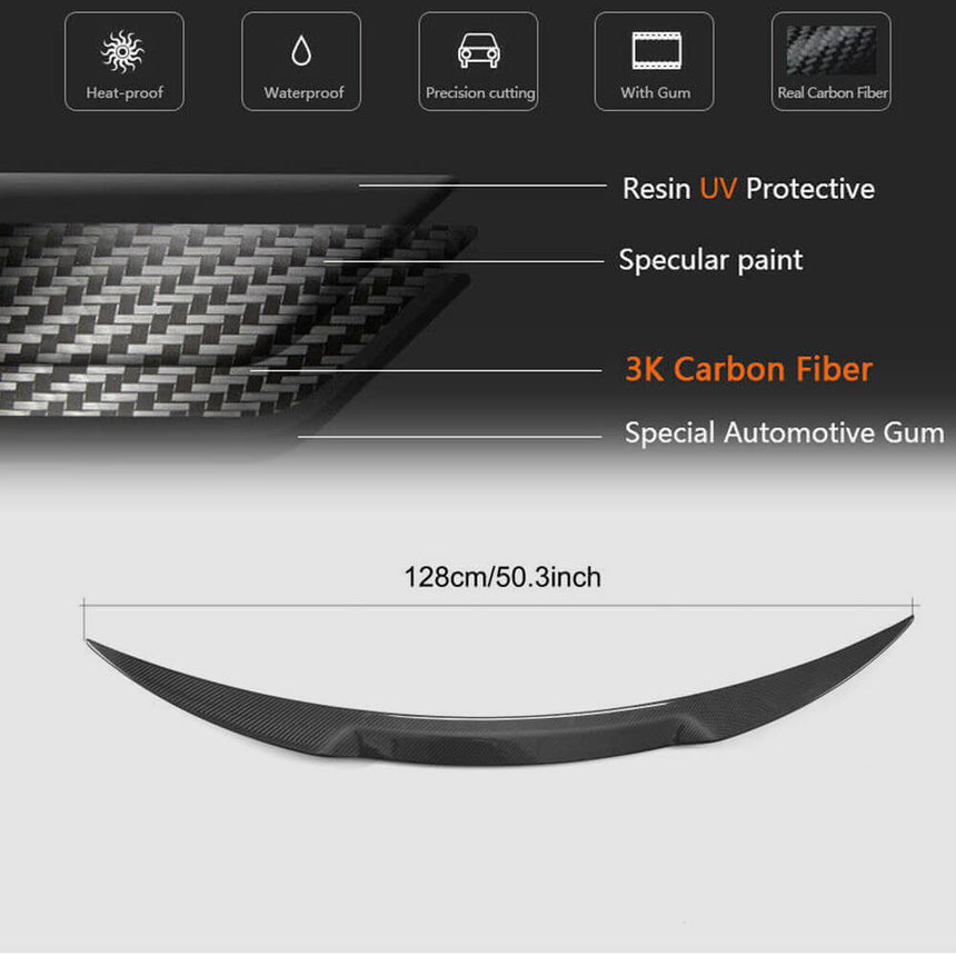 Alfa Romeo Giulia 2016-2022 Carbon Fiber Trunk Spoiler