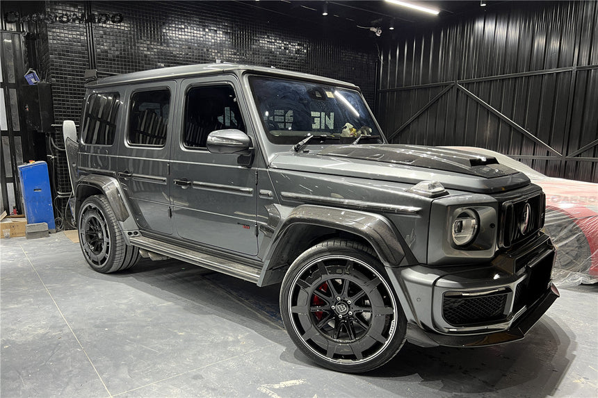 2018-2024 Mercedes Benz G550 & G63 AMG W464 G-Wagon BR-G900 Style Dry Carbon Body Line Trims