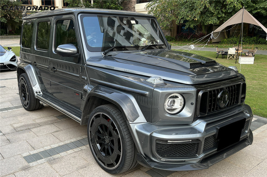 2018-2024 Mercedes Benz G550 & G63 AMG W464 G-Wagon BR-G900 Style Dry Carbon Body Line Trims
