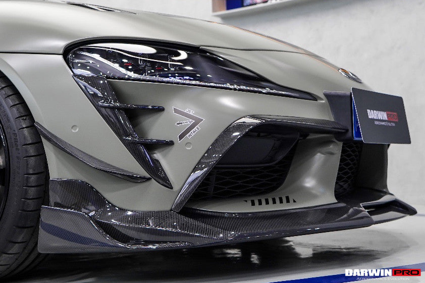 2019-UP Toyota GR Supra (J29/DB) A90 A91 BKSS Style Carbon Fiber Front Canards