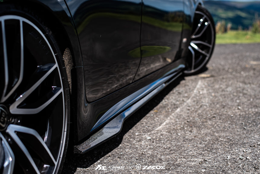 Mercedes CLS53 Dry Carbon Fiber Side Skirts - Zacoe