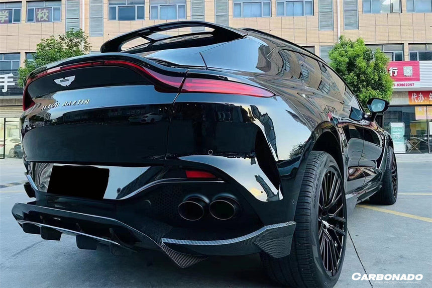 2021-2024 Aston Martin DBX 707 Style Dry Carbon Fiber Rear Bumper w & Exhaust tips